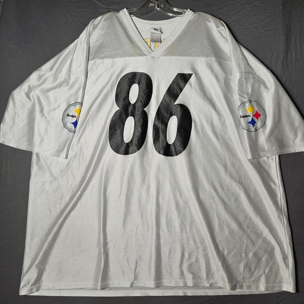 NFL Team Apparel Pittsburgh Steelers Hines Ward 86 Jersey Mens 4XL White Away